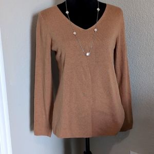 COPY - NWOT Talbot's Tan Green Sweater sz M